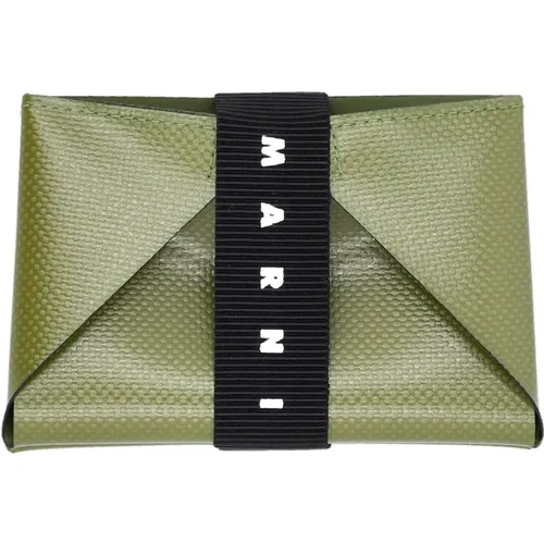 Military Card Case Wallet , male, Sizes: ONE SIZE - Marni - Modalova