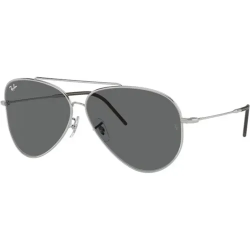 Sunglasses,Revolutionäre Sonnenbrille mit Aviator-Gestell und dunkelgrauen Gläsern - Ray-Ban - Modalova