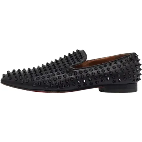 Pre-owned Leather flats , male, Sizes: 7 1/2 UK - Christian Louboutin Pre-owned - Modalova