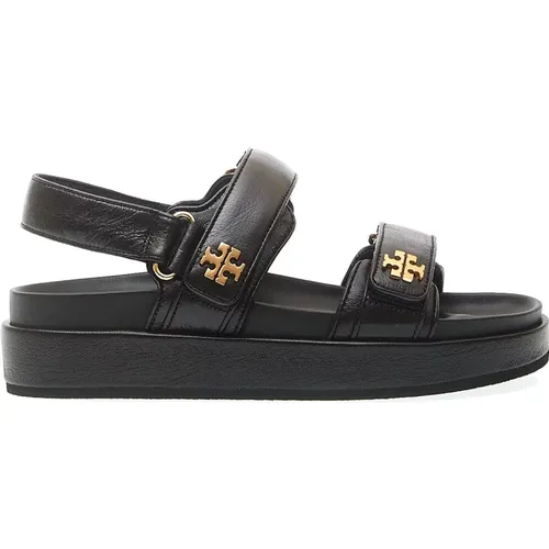 Schwarze Sportsandale mit Riemen , Damen, Größe: 38 EU - TORY BURCH - Modalova