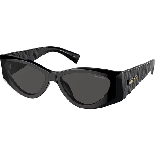 Stylish Sunglasses with Dark Grey , female, Sizes: 54 MM - Miu Miu - Modalova