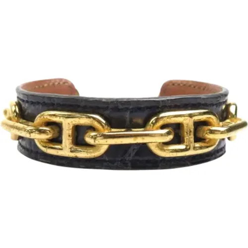 Pre-owned Leather bracelets , female, Sizes: ONE SIZE - Hermès Vintage - Modalova