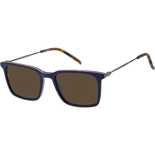 Stylische Sonnenbrille Blau/Braun TH 1874/S - Tommy Hilfiger - Modalova