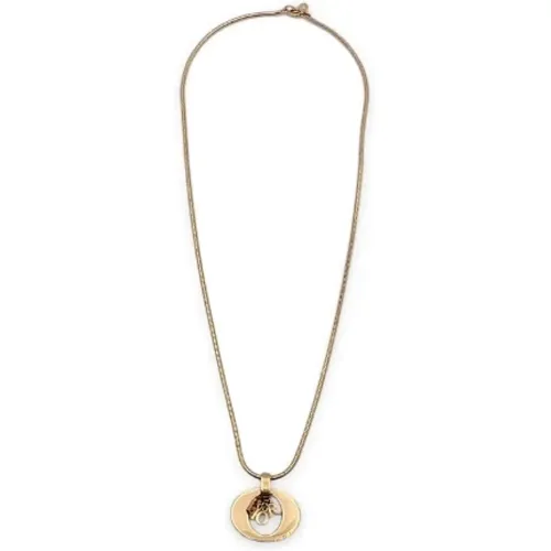 Pre-owned Metal necklaces , female, Sizes: ONE SIZE - Dior Vintage - Modalova