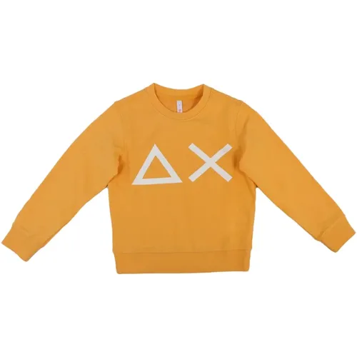 Oranger Logo Baumwoll-Sweatshirt - Sun68 - Modalova