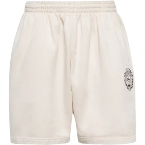 Scissors Crest Cotton Shorts , Herren, Größe: M - Balenciaga - Modalova