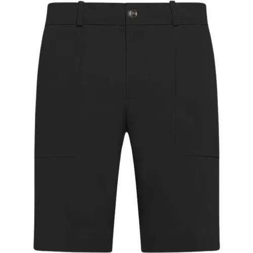 Schwarze Chino Shorts Bermuda Stil , Herren, Größe: XL - RRD - Modalova