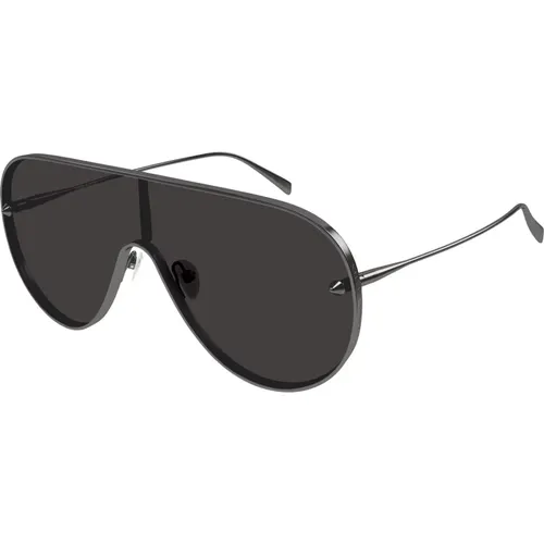 Gunmetal Grey Sonnenbrille , unisex, Größe: ONE Size - alexander mcqueen - Modalova