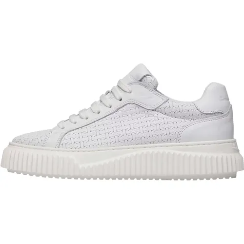 Leather sneakers Lipari Woven , female, Sizes: 7 UK, 4 UK, 6 UK, 3 UK - Voile blanche - Modalova