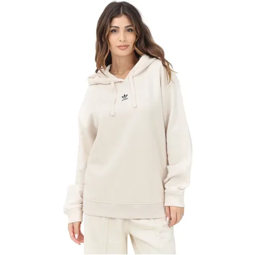 Essentials Loose Fleece Hoodie , Damen, Größe: S - adidas Originals - Modalova