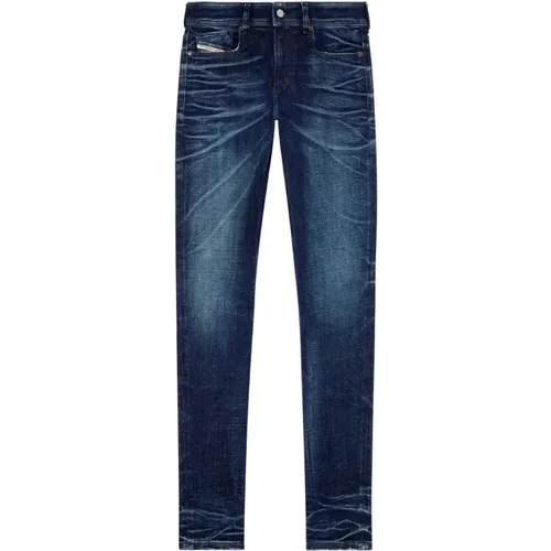 Skinny Dunkelblaue Denim 1979 Sleenker , Herren, Größe: W32 - Diesel - Modalova