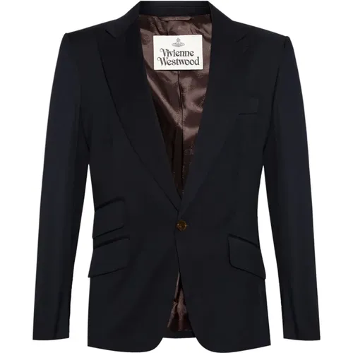 Wool Peak Lapel Jacket , male, Sizes: M, XL, L - Vivienne Westwood - Modalova