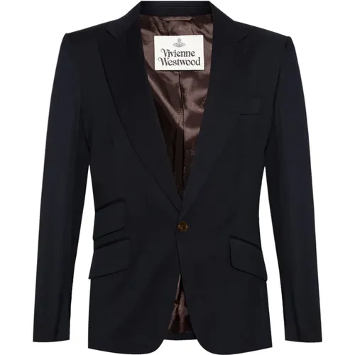 Wool Peak Lapel Jacket , male, Sizes: M, XL, L, S - Vivienne Westwood - Modalova