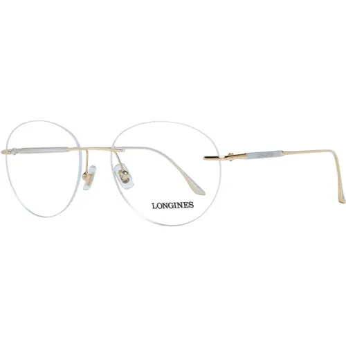 Gold Metall Runde Optische Brillen - Longines - Modalova