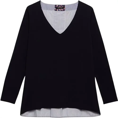 Striped Top , female, Sizes: S - Elena Mirò - Modalova