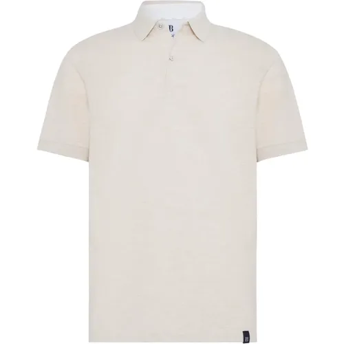 Polo Shirts,Regular Fit Baumwoll-Piqué Polo Shirt - Boggi Milano - Modalova