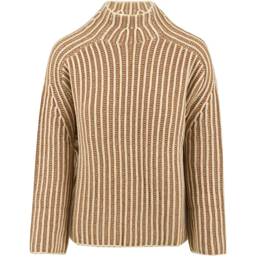 Camel Sweaters for Men , female, Sizes: 2XS, XS - Aspesi - Modalova