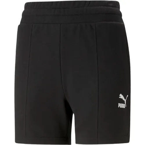 Classics Pintuck Shorts , female, Sizes: S, M - Puma - Modalova