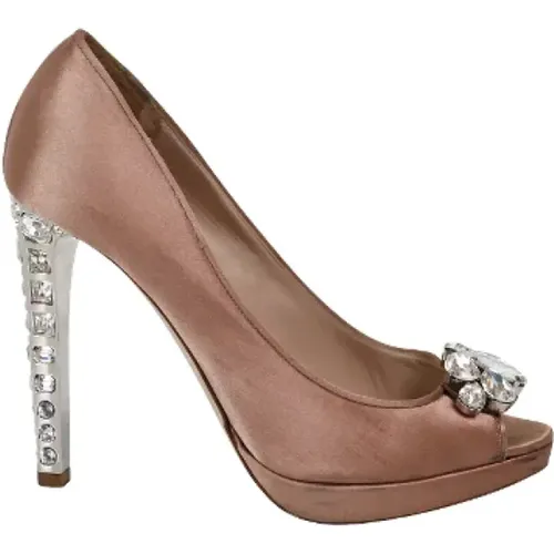 Pre-owned Fabric heels , female, Sizes: 5 UK - Miu Miu Pre-owned - Modalova