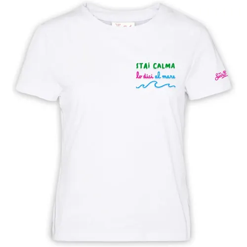 Calm Sea T-Shirt , female, Sizes: M, L - Saint Barth - Modalova