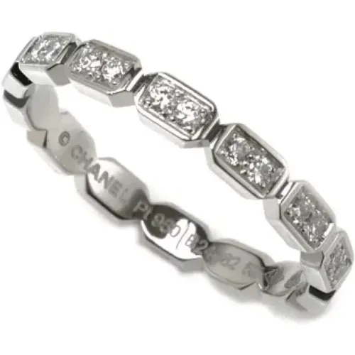 Pre-owned Platinum rings , female, Sizes: ONE SIZE - Chanel Vintage - Modalova