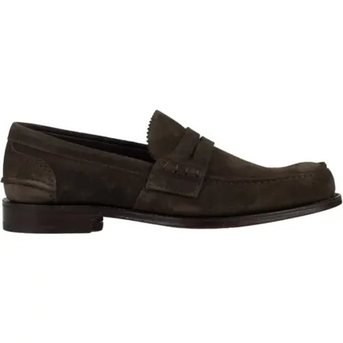 Pembrey Suede Leather Loafers , male, Sizes: 10 UK - Church's - Modalova