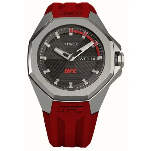 UFC Pro Analog Quartz Watch , male, Sizes: ONE SIZE - Timex - Modalova