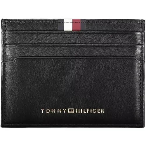 Lederkartenhalter Brieftasche mit kontrastierendem Druck - Tommy Hilfiger - Modalova