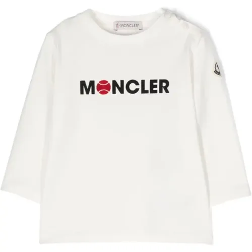 Kinderpullover mit Logo-Patch - Moncler - Modalova