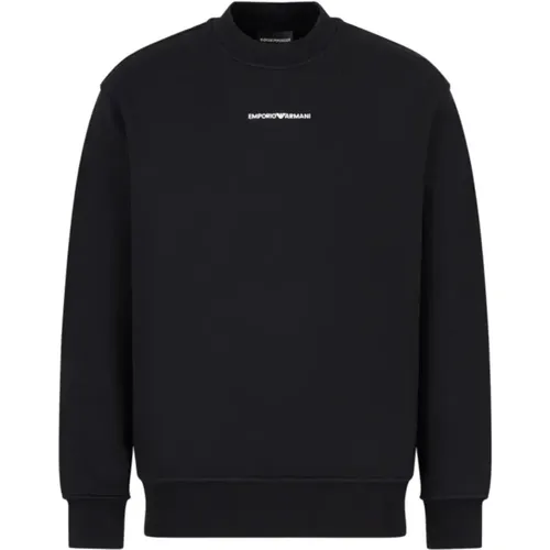 Logo Lettering Sweatshirt , male, Sizes: L, XL - Emporio Armani - Modalova