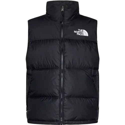 Schwarze Gesteppte Nuptse Daunenweste , Herren, Größe: M - The North Face - Modalova