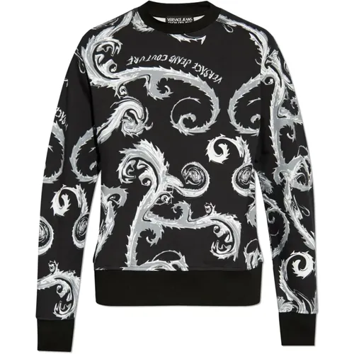 Sweatshirt mit einem Muster , Herren, Größe: S - Versace Jeans Couture - Modalova