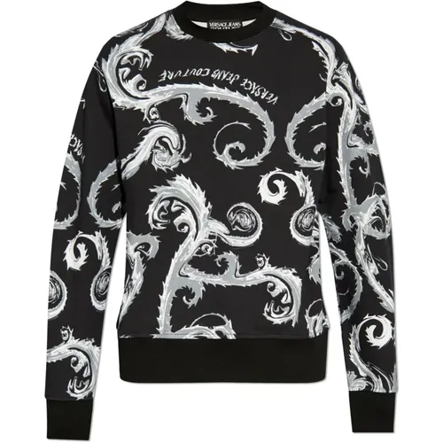 Sweatshirt mit einem Muster , Herren, Größe: XL - Versace Jeans Couture - Modalova