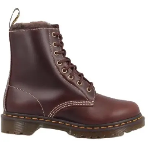 Flat Lace-Up Boots , female, Sizes: 6 UK, 7 UK, 5 UK, 4 UK - Dr. Martens - Modalova