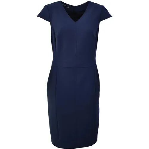 Kurzes Kleid - Dunkelblau, Elegant und Modern , Damen, Größe: XL - MARC AUREL - Modalova