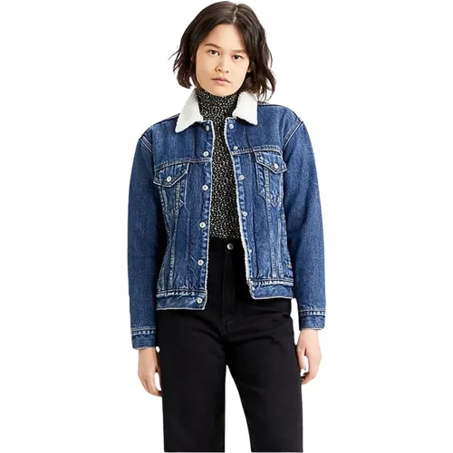 Levi's, Jeansjacke , Damen, Größe: S - Levis - Modalova