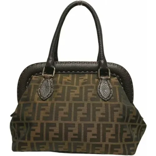 Pre-owned Canvas handbags , female, Sizes: ONE SIZE - Fendi Vintage - Modalova