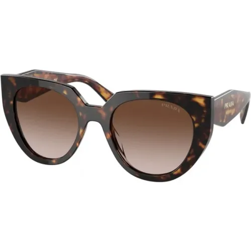 Stilvolle Sonnenbrille in Braun,Stilvolle Sonnenbrille in Blauton - Prada - Modalova