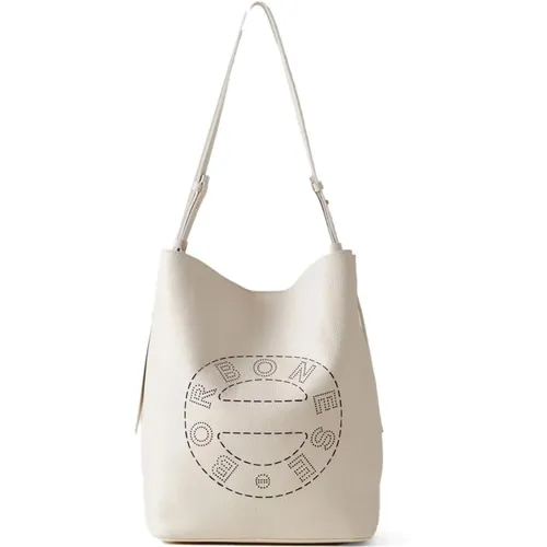 Perforated Logo Bucket Bag , female, Sizes: ONE SIZE - Borbonese - Modalova