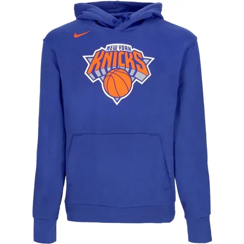 NBA Essential Fleece Hoodie Blau , Herren, Größe: M - Nike - Modalova