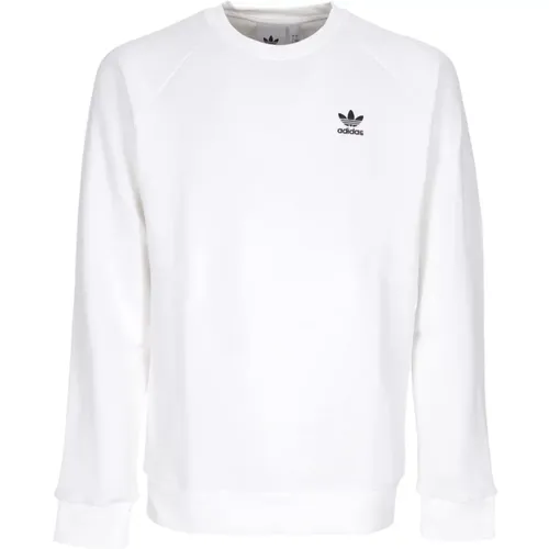 Weißer Crewneck Sweatshirt Plüsch Interieur , Herren, Größe: XS - Adidas - Modalova