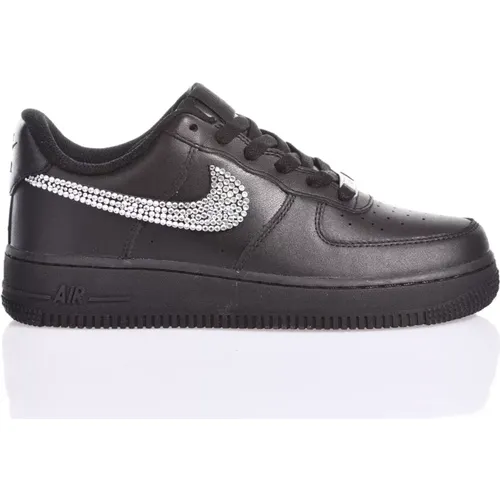 Handgefertigte Schwarze Sneakers für Frauen , Damen, Größe: 40 EU - Nike - Modalova