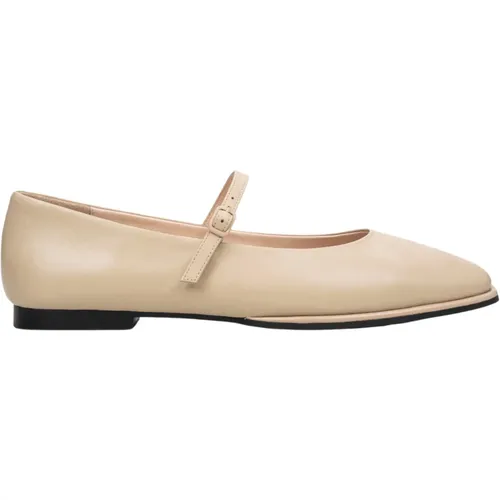 Damen Leder Ballettflats mit Schnalle Er00114682 - Estro - Modalova