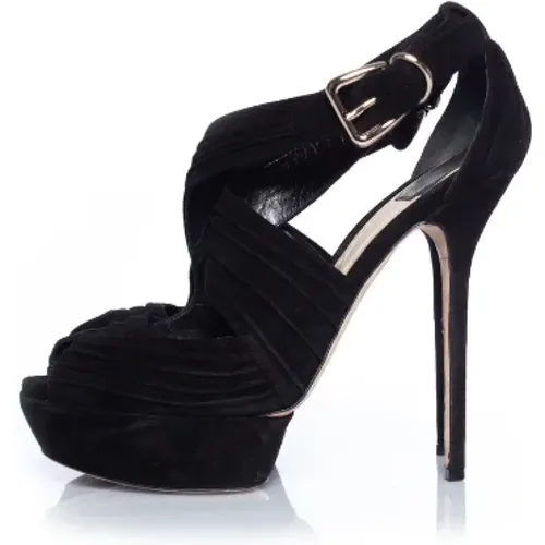 Pre-owned Suede heels , female, Sizes: 6 1/2 UK - Dior Vintage - Modalova