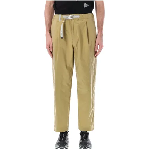 Slim Fit Tapered Pants , male, Sizes: M - And Wander - Modalova