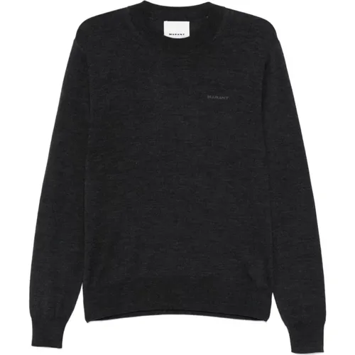 Grey Sweater Basile Stylish Fashion , male, Sizes: L, M - Isabel marant - Modalova