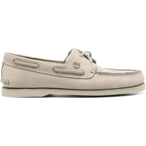 Grey Suede Flat Shoes , male, Sizes: 8 1/2 UK, 7 UK, 6 UK, 6 1/2 UK, 10 UK - Timberland - Modalova