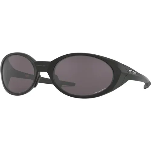 Matte Schwarze Sonnenbrille mit Prizm Grey , Herren, Größe: 58 MM - Oakley - Modalova