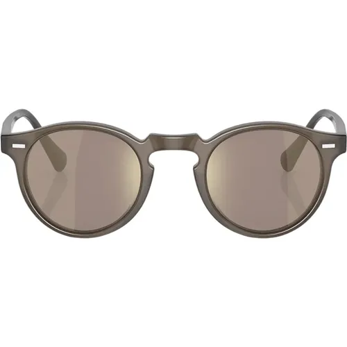 Unisex Gregory Peck Sunglasses , unisex, Sizes: 47 MM - Oliver Peoples - Modalova