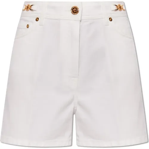 Denim shorts , Damen, Größe: W25 - Versace - Modalova